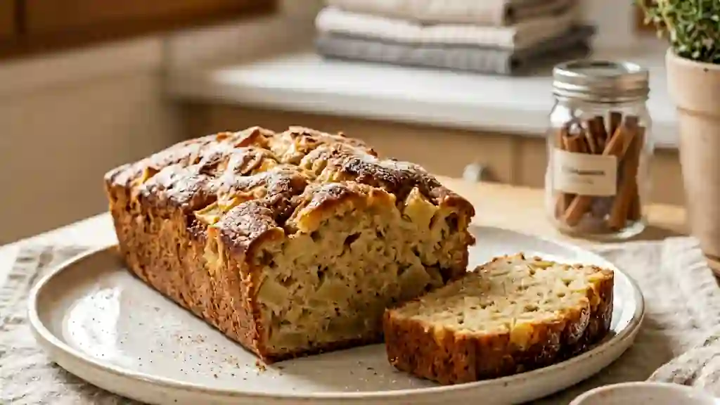 Cake aux pommes fondant et épicé - Photo de présentation