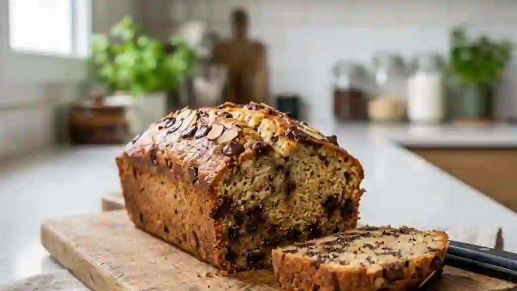 Banana Bread Fondant aux Pépites de Chocolat - Photo de présentation