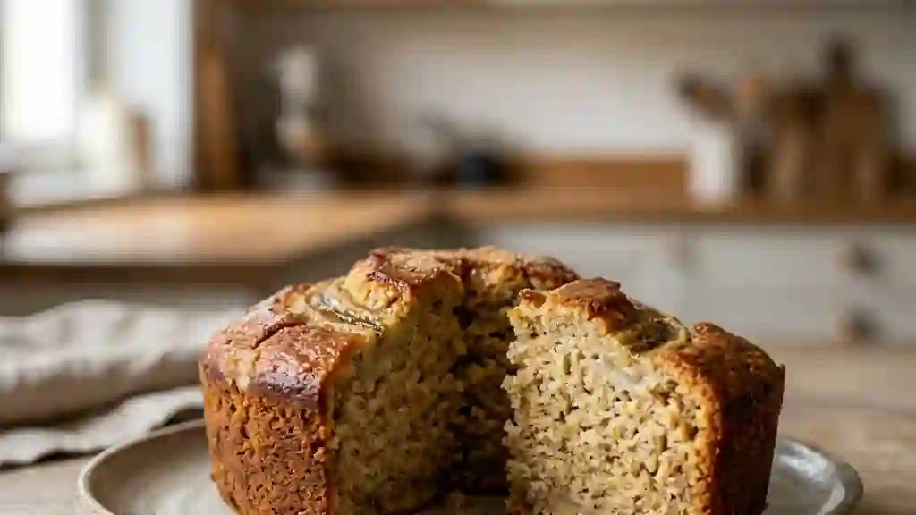 Cake banane fondant au sucre roux - Photo de présentation