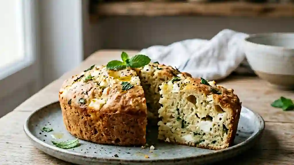 Cake Fondant Feta et Menthe Fraîche - Photo de présentation