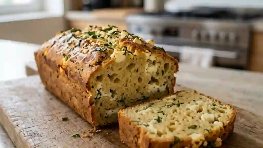 Cake Moelleux à la Feta et Basilic Frais - Photo de présentation