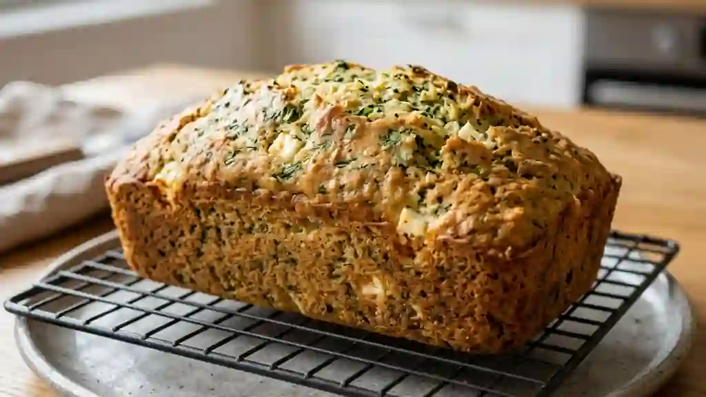 Cake moelleux feta et herbes du jardin - Photo de présentation