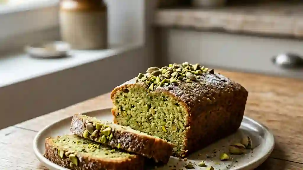 Cake intense pistache et cardamome - Photo de présentation