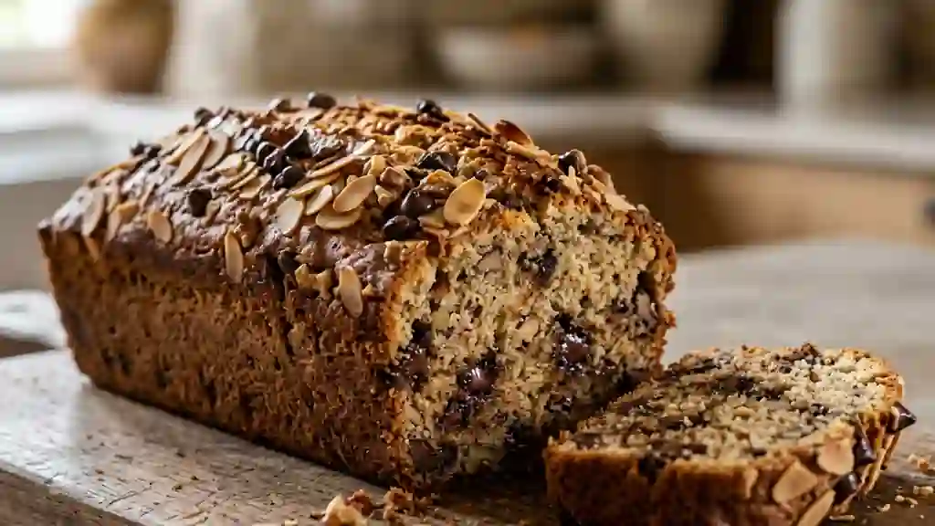 Cake Moelleux Amandes, Noix et Chocolat - Photo de présentation
