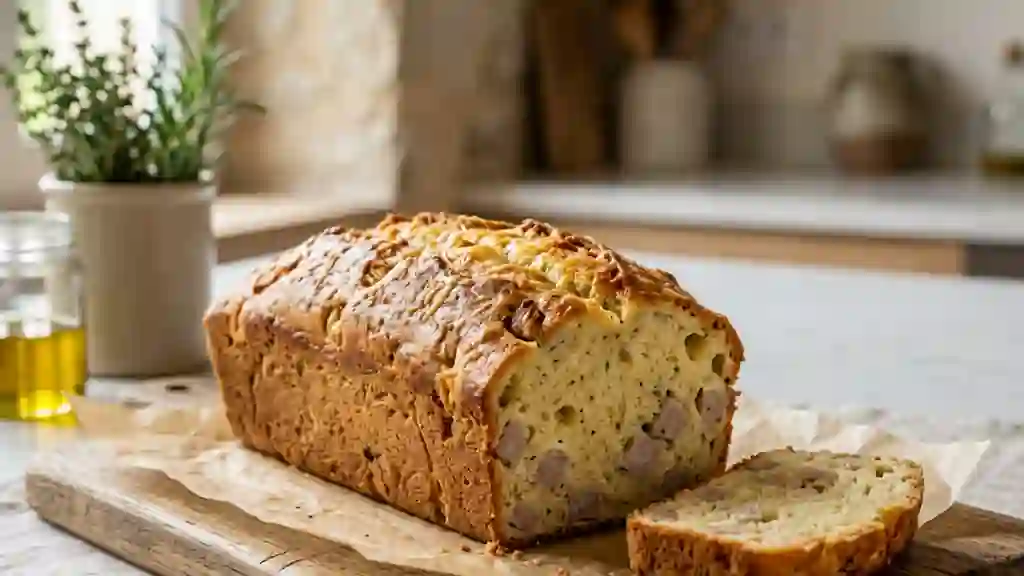 Cake au boudin blanc fondant et doré - Photo de présentation