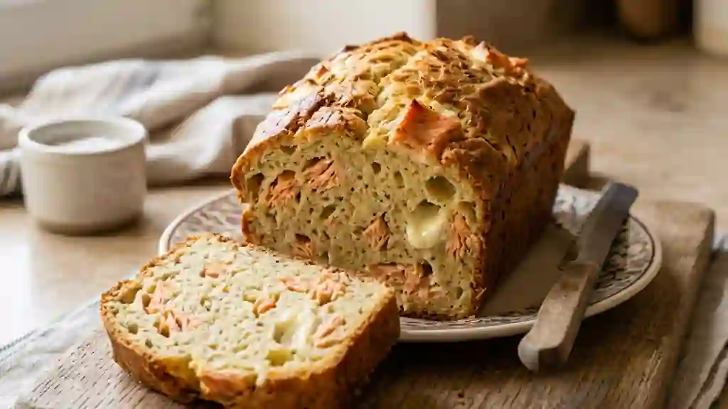 Cake Moelleux Chèvre et Saumon Fumé - Photo de présentation