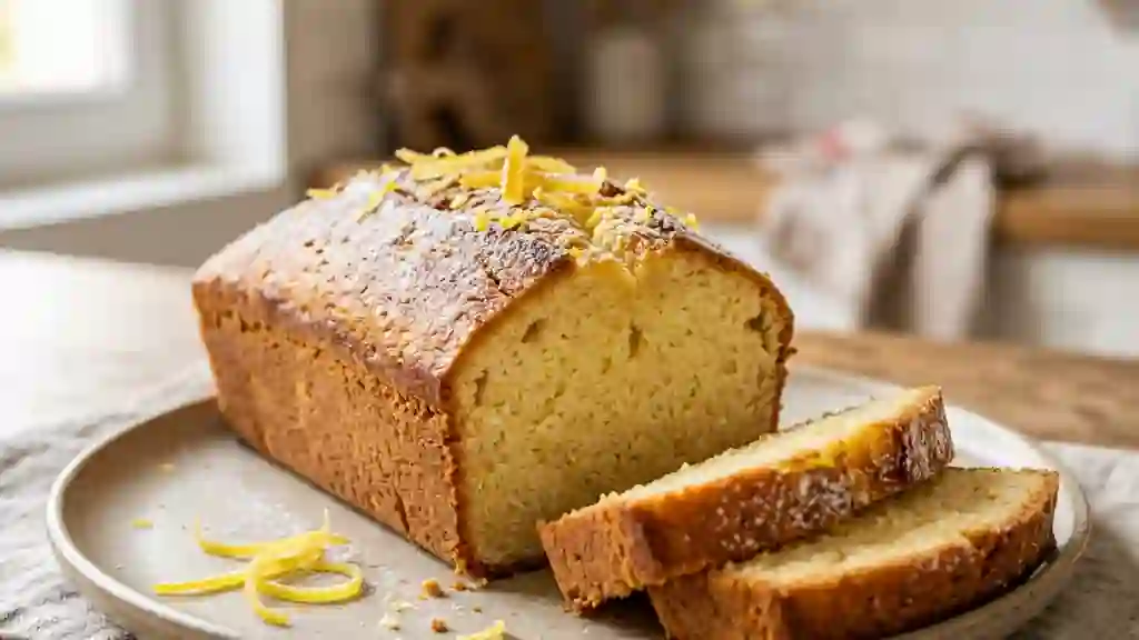 Cake au citron fondant et aérien - Photo de présentation