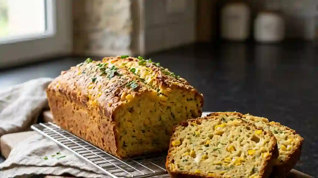 Cake Moelleux au Maïs et Herbes - Photo de présentation