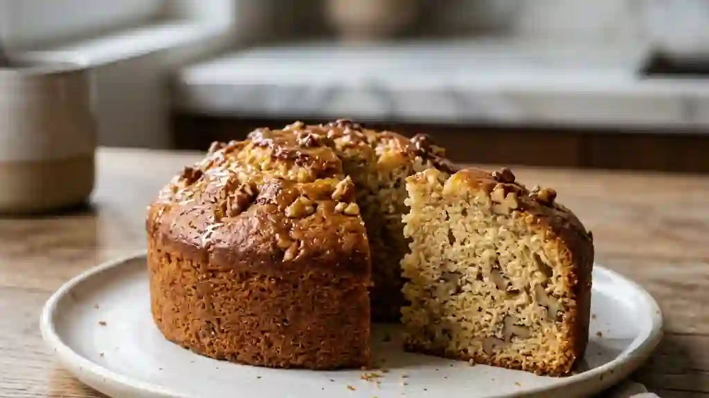 Cake Moelleux Miel et Noix Croquantes - Photo de présentation