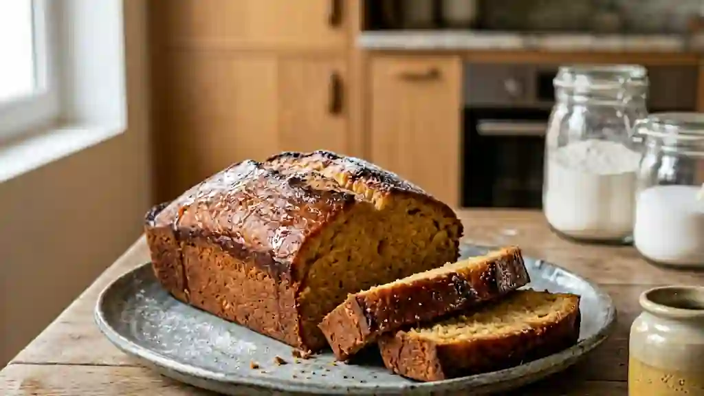 Cake fondant au miel ambré - Photo de présentation