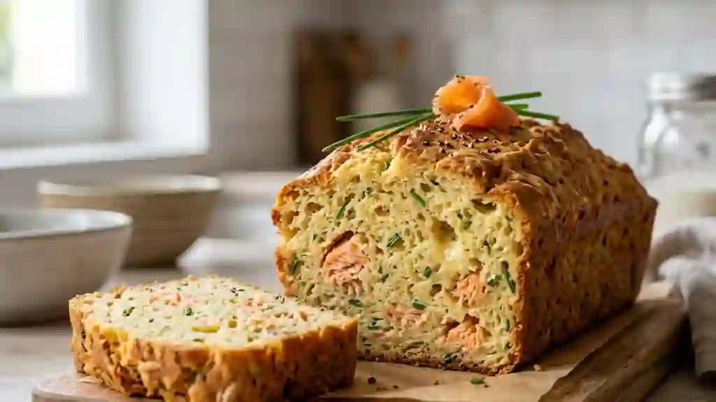 Cake Fondant Saumon et Ciboulette - Photo de présentation