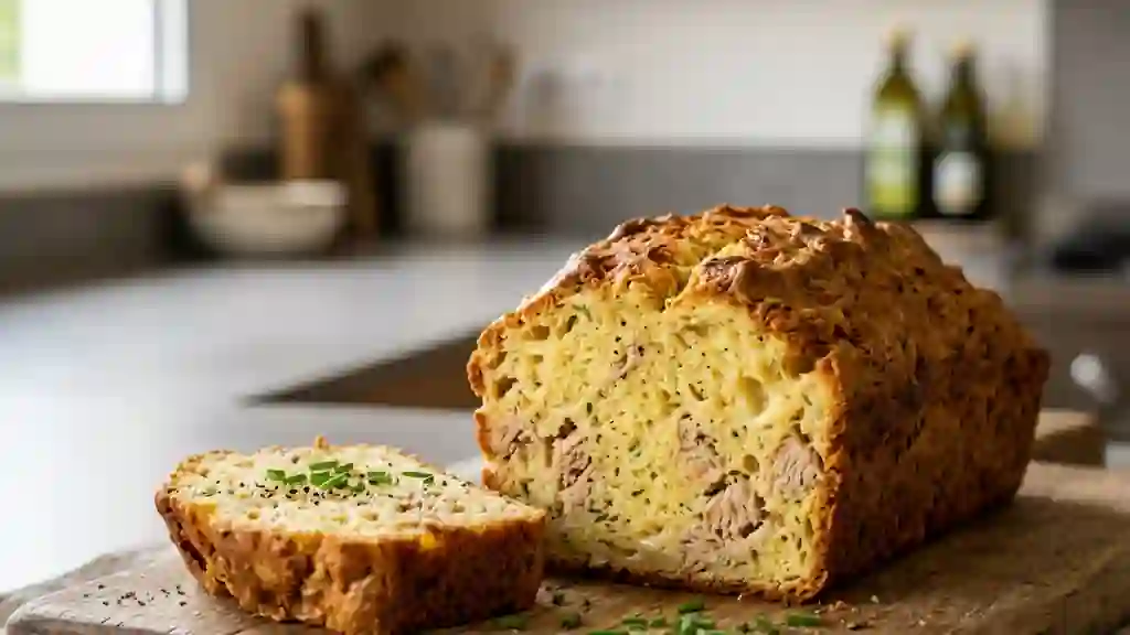 Cake au thon moelleux et doré - Photo de présentation