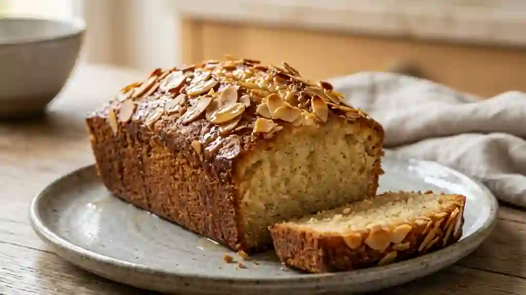 Cake fondant aux amandes et sirop vanillé - Photo de présentation