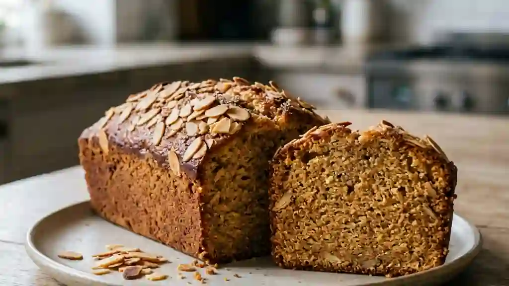 Cake fondant aux épices et amandes - Photo de présentation