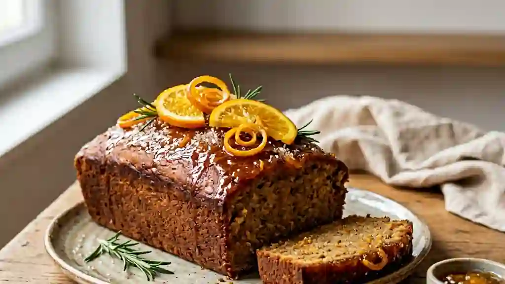 Cake fondant orange et épices douces - Photo de présentation
