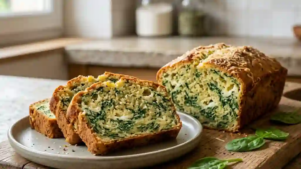 Cake moelleux épinards et ricotta fondante - Photo de présentation