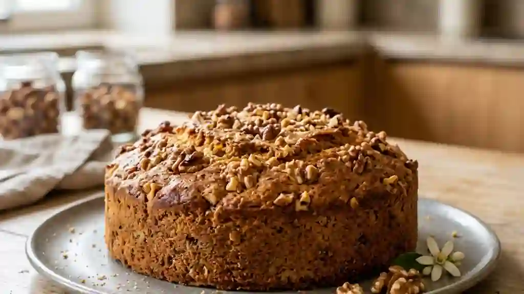 Cake Moelleux Noix et Fleur d'Oranger - Photo de présentation