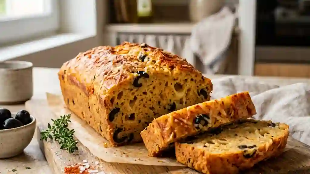Cake Moelleux aux Olives Noires et Paprika - Photo de présentation