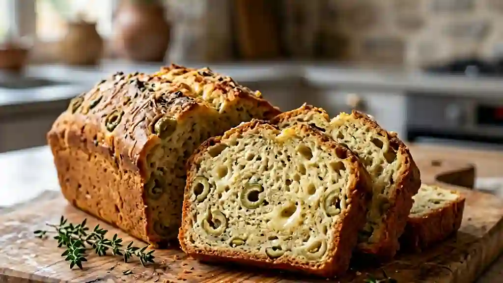 Cake Moelleux aux Olives et Fromage - Photo de présentation