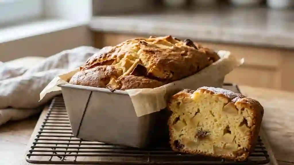 Cake aux pommes fondant et vanillé - Photo de présentation