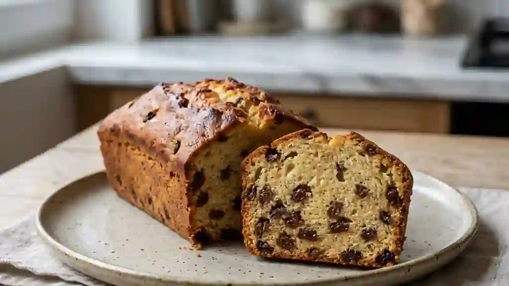 Cake Moelleux aux Raisins et Vanille - Photo de présentation