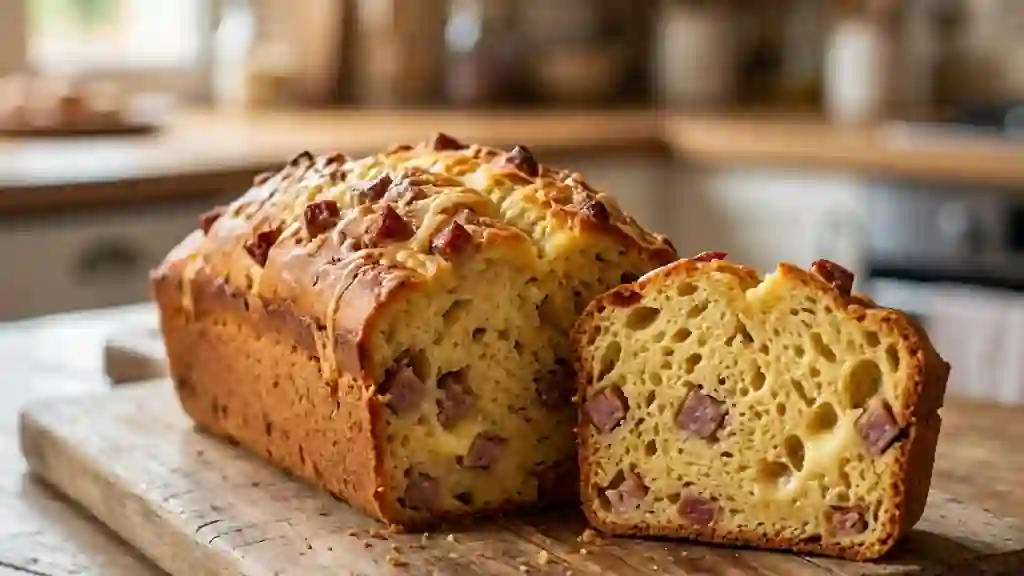 Cake fondant saucisse et fromage filant - Photo de présentation