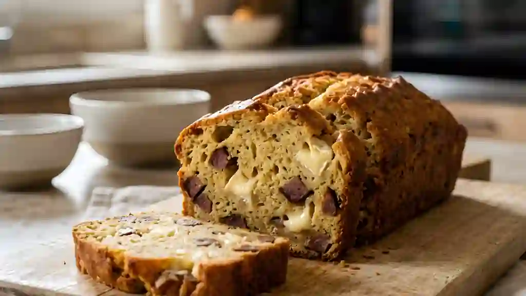 Cake normand andouille et camembert crémeux - Photo de présentation