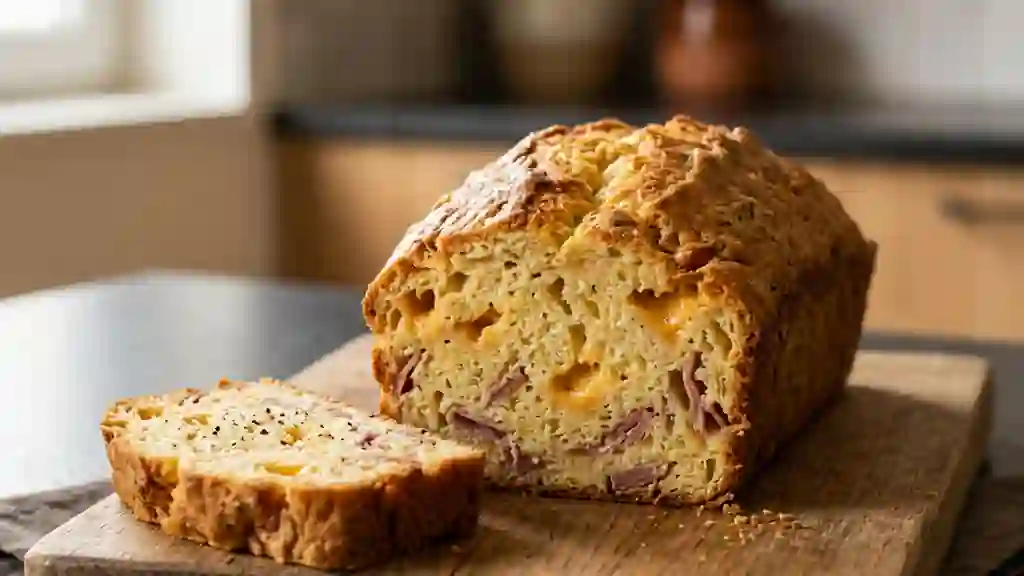 Cake Moelleux Raclette et Jambon Cru - Photo de présentation
