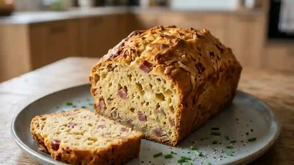 Cake tyrolien fondant au jambon et muscade - Photo de présentation
