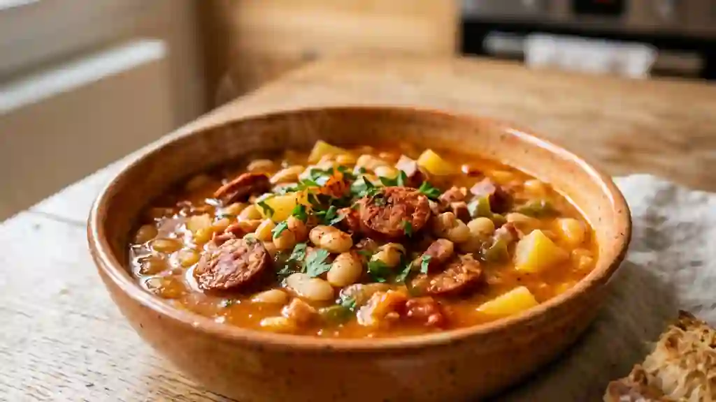 Caldo Valiente : Haricots Fondants et Chorizo - Photo de présentation