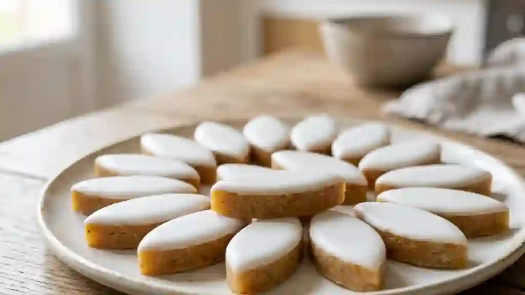 Calissons fondants au melon et agrumes - Photo de présentation