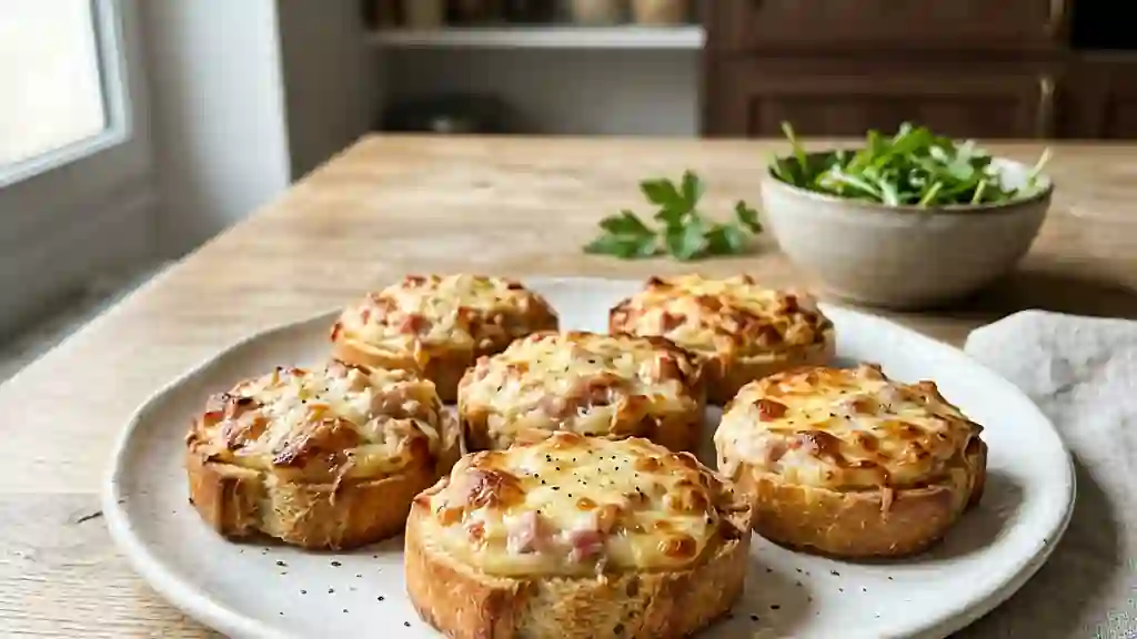 Calottes Gratinées au Jambon et Fromage - Photo de présentation