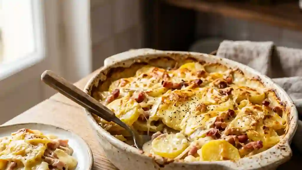 Camemberniflette fondante aux lardons fumés - Photo de présentation