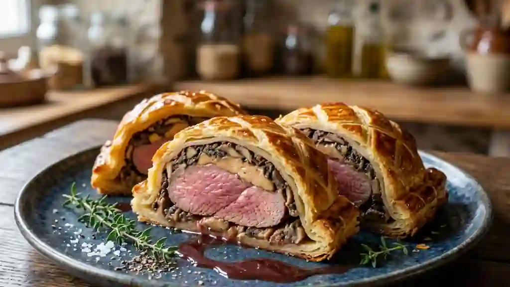 Canard en croûte feuilletée et foie gras fondant - Photo de présentation