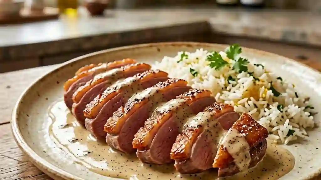 Magret de canard onctueux à la vanille - Photo de présentation