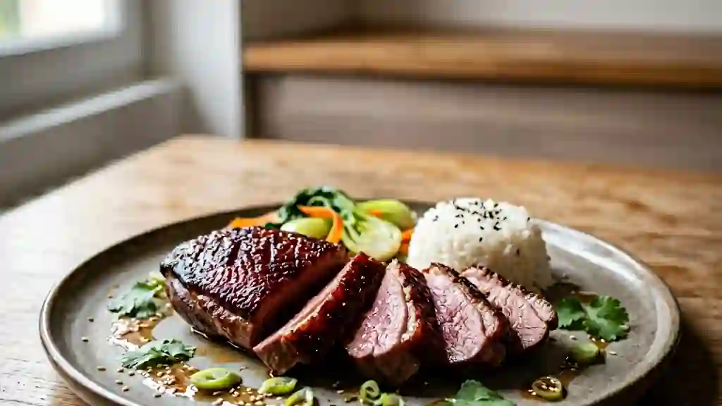 Canard laqué au miel et cinq épices - Photo de présentation