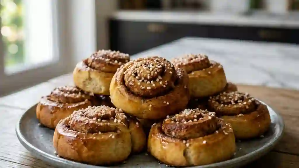 Kanelbullar moelleux à la cannelle et cardamome - Photo de présentation