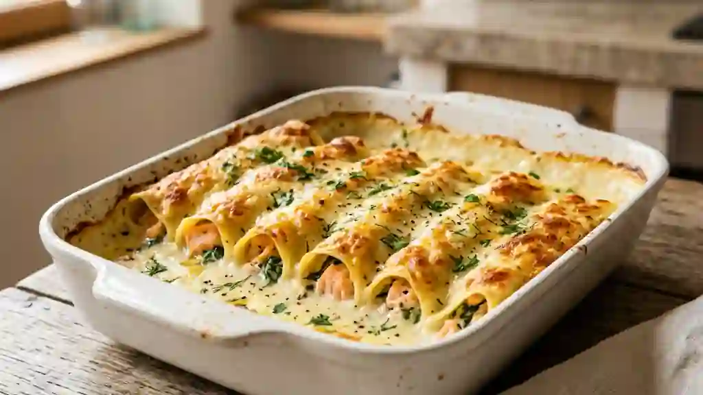 Cannellonis Fondants Saumon et Ricotta - Photo de présentation