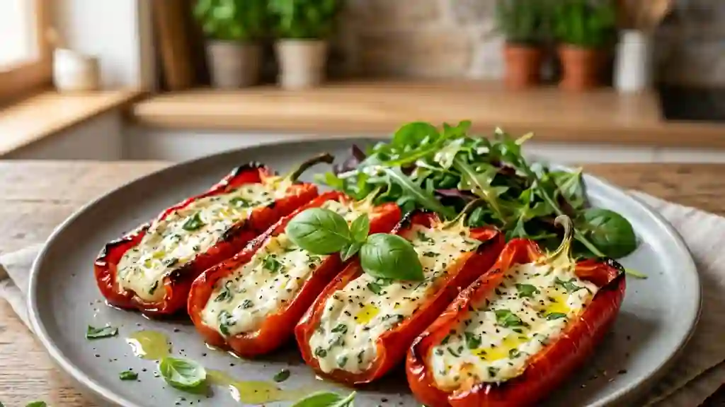 Poivrons Fondants Farcis au Carré Frais - Photo de présentation