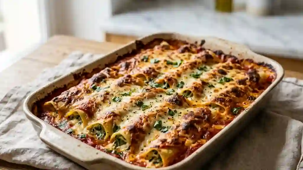 Cannelloni Fondants Ricotta et Épinards - Photo de présentation