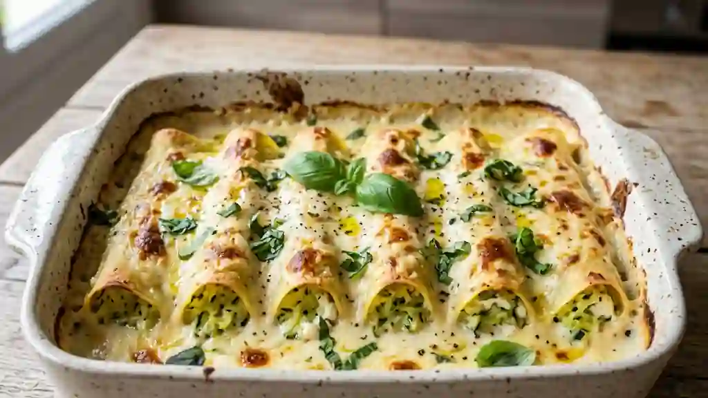 Cannelloni Fondants Chèvre et Courgette - Photo de présentation