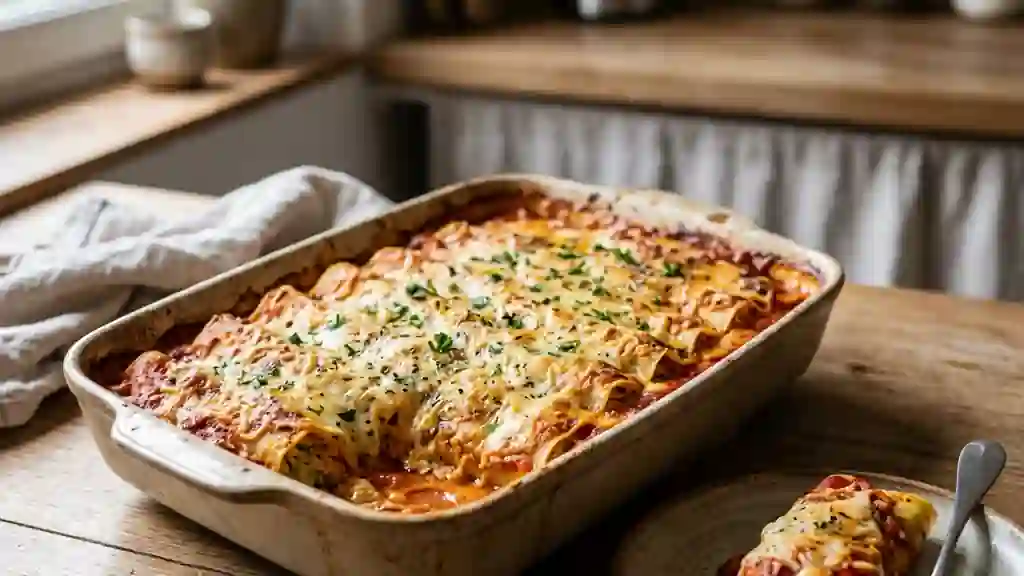 Cannellonis fondants courgette, carotte et ricotta - Photo de présentation