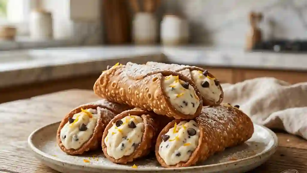 Cannoli siciliens au croquant irrésistible - Photo de présentation