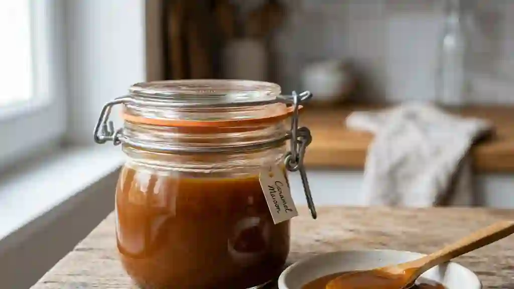 Caramel liquide onctueux au beurre salé - Photo de présentation