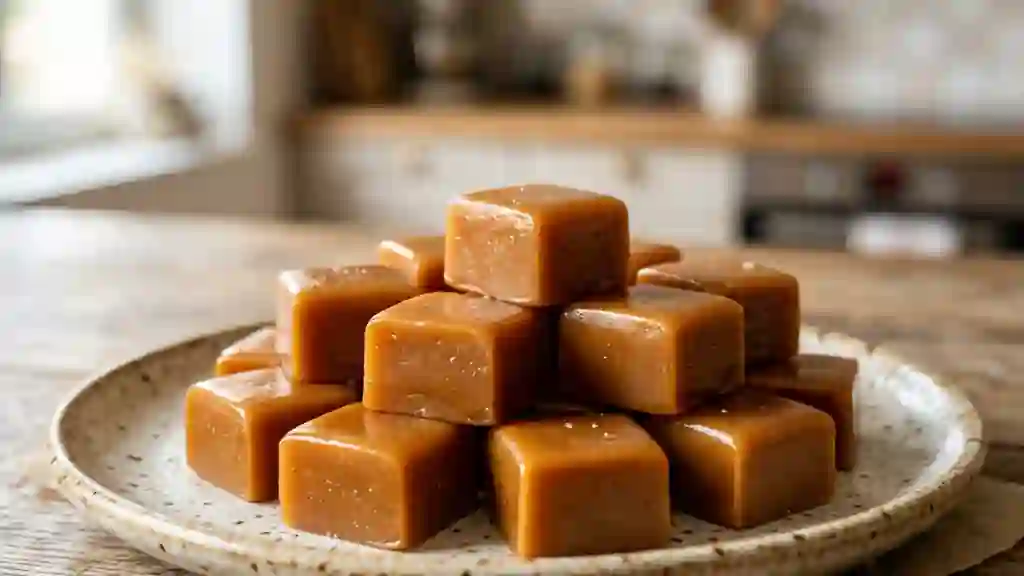 Caramels bisontins fondants et vanillés - Photo de présentation