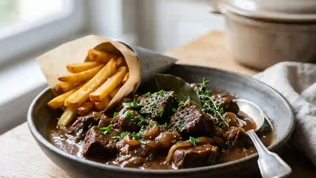 Carbonade flamande fondante au pain d'épices - Photo de présentation