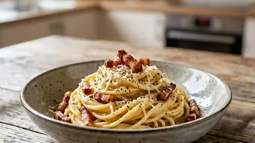 Spaghetti Carbonara Fondants et Crémeux - Photo de présentation