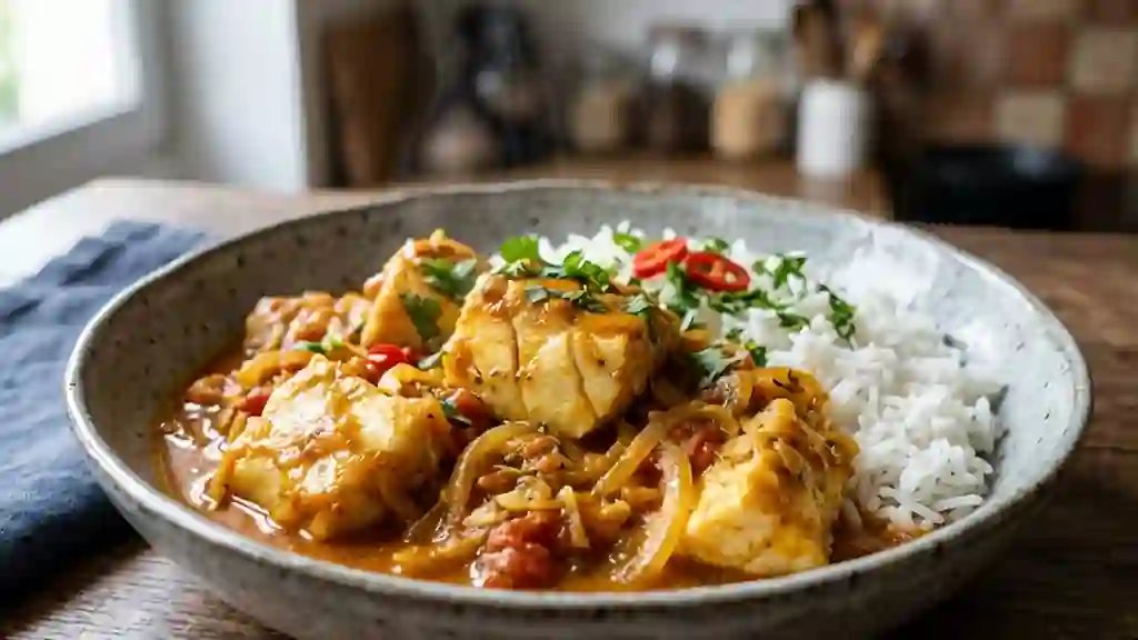 Cari de Poisson Intense au Curcuma - Photo de présentation