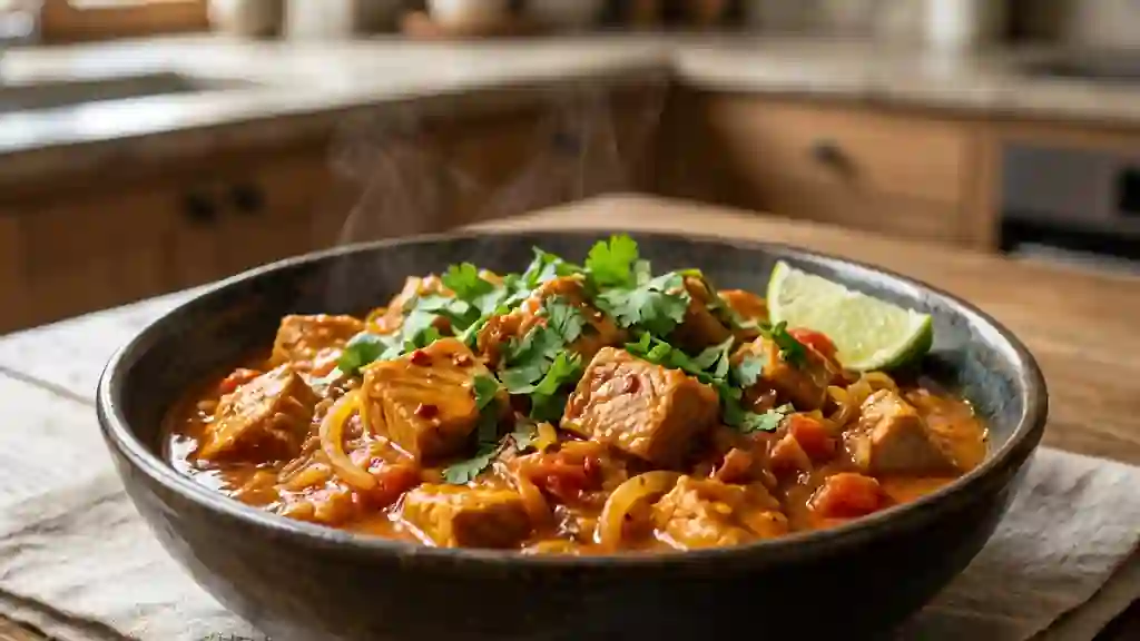 Cari de thon parfumé au curcuma et citron vert - Photo de présentation
