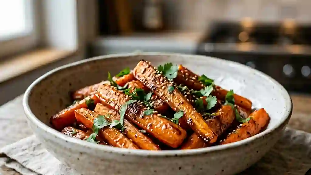 Carottes fondantes au miel et cumin - Photo de présentation